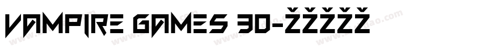 Vampire Games 3D字体转换